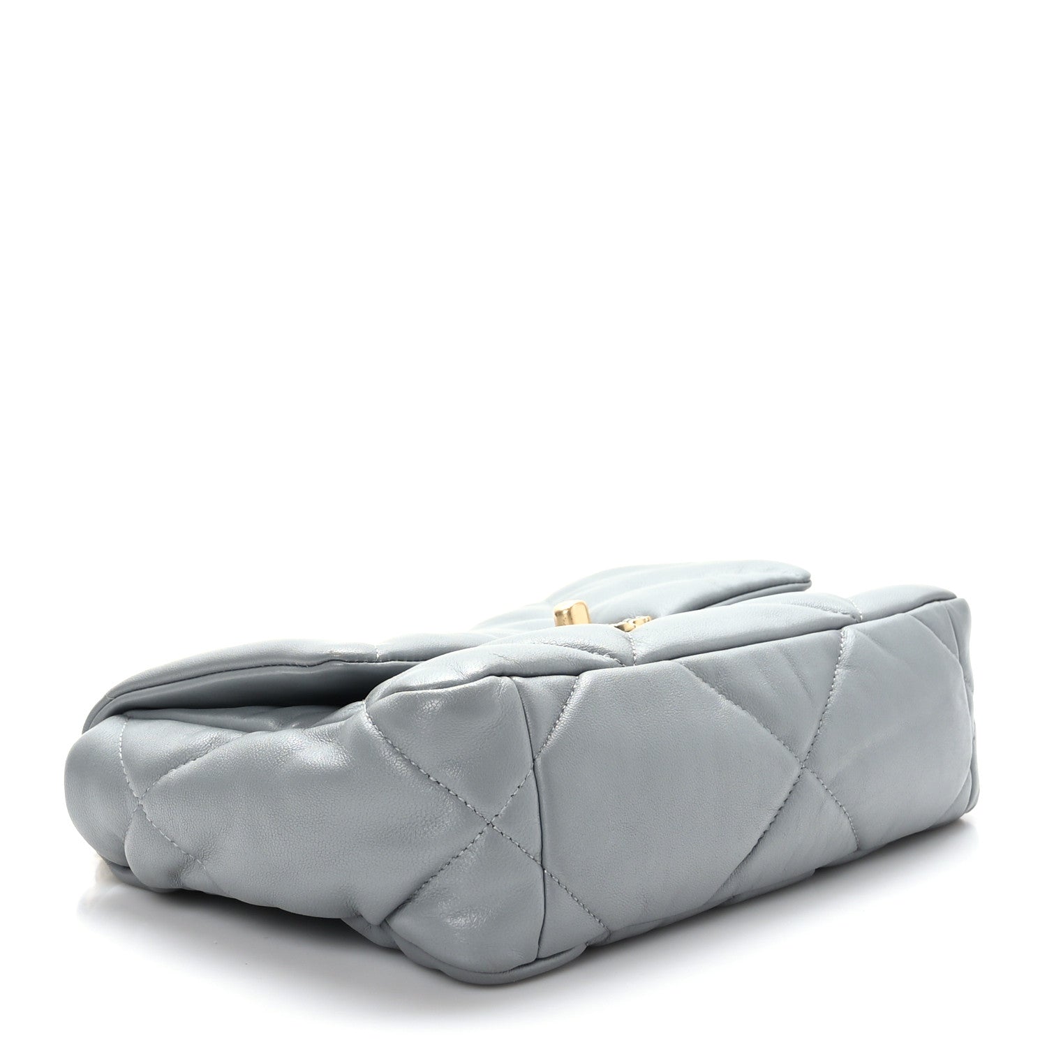 Chanel Goatskin Quilted Medium Chanel 19 Flap Grey 4 of 10