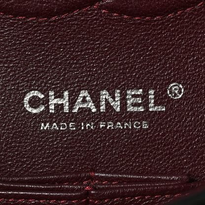 Chanel Lambskin Chevron Quilted Medium Double Flap Black 7 of 8