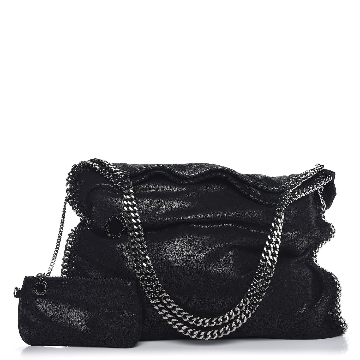 Stella McCartney Shaggy Deer Big Falabella Tote Black 1 of 8