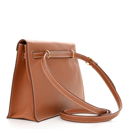 Hermes Evercolor Kelly Danse II Belt Bag Gold 3 of 10