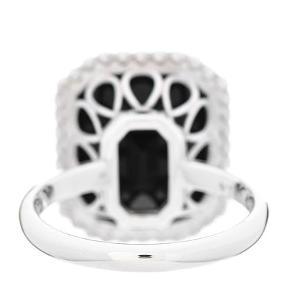 Tiffany Sterling Silver Black Onyx Ziegfeld Daisy Ring 55 7.25 3 of 5