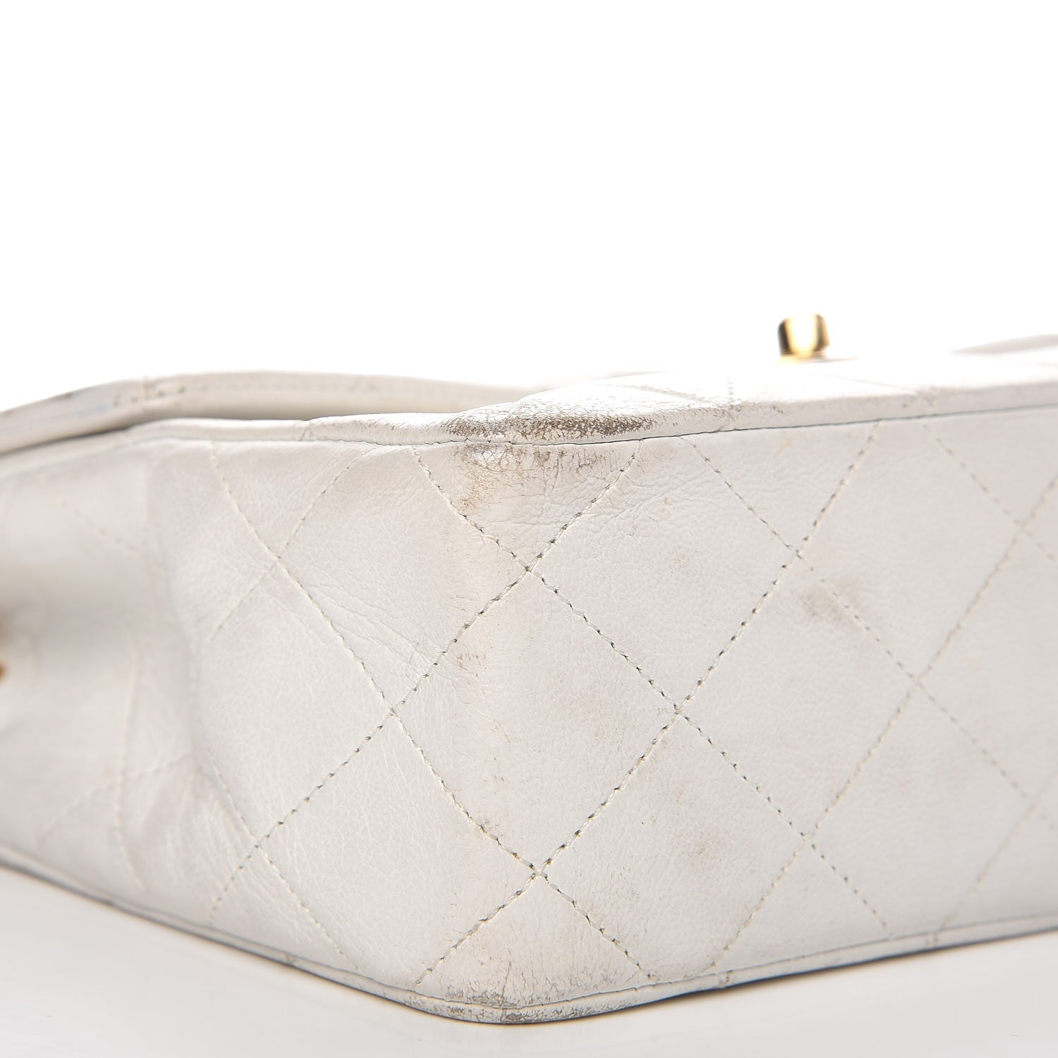 Chanel Lambskin Quilted Small Single Flap White 14 of 17