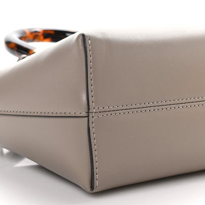 Fendi Vitello King Plexiglass Logo Embossed Mini By The Way Top Handle Boston Bag Tortora 9 of 11