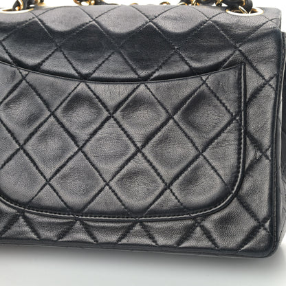 Chanel Lambskin Quilted Mini Square Flap Bag Black 5 of 5