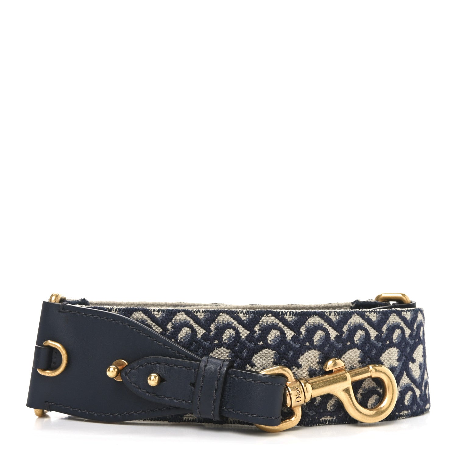 Christian Dior Oblique Shoulder Strap Blue 1 of 4