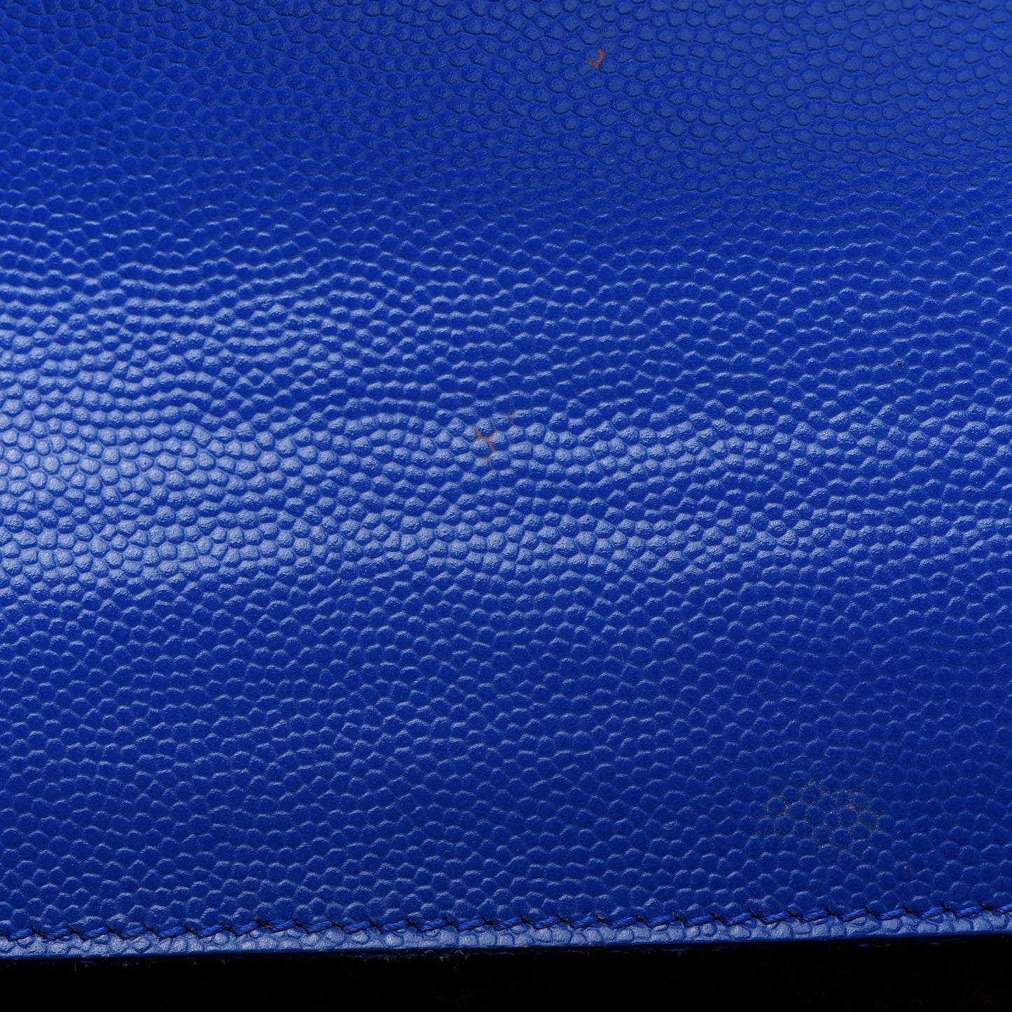 Grain De Poudre Classic Monogram Cassandre Clutch Blue Majorelle