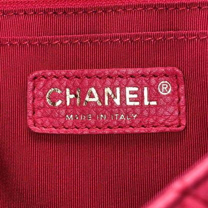 Chanel Calfskin Quilted Small XXL Travel Flap Bag Dark Pink 6 of 9