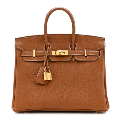 Hermes Togo Birkin 25 Gold 1 of 10
