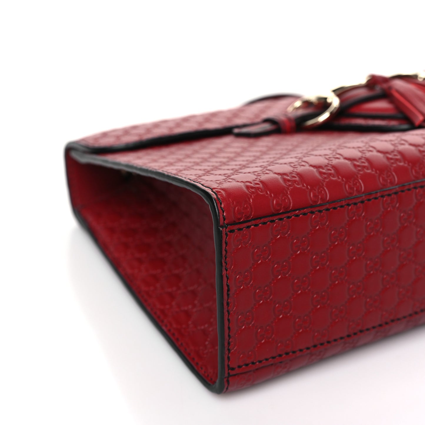Microguccissima Medium Emily Chain Shoulder Bag Red