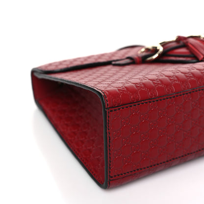 Gucci Microguccissima Medium Emily Chain Shoulder Bag Red 8 of 9