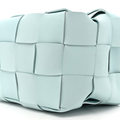 Bottega Veneta Nappa Maxi Intrecciato Small Cassette Bucket Bag Topazio Silver 9 of 9