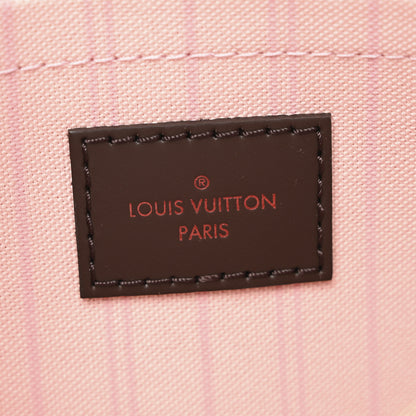 Louis Vuitton Damier Ebene Neverfull MM GM Pochette Rose Ballerine 6 of 7