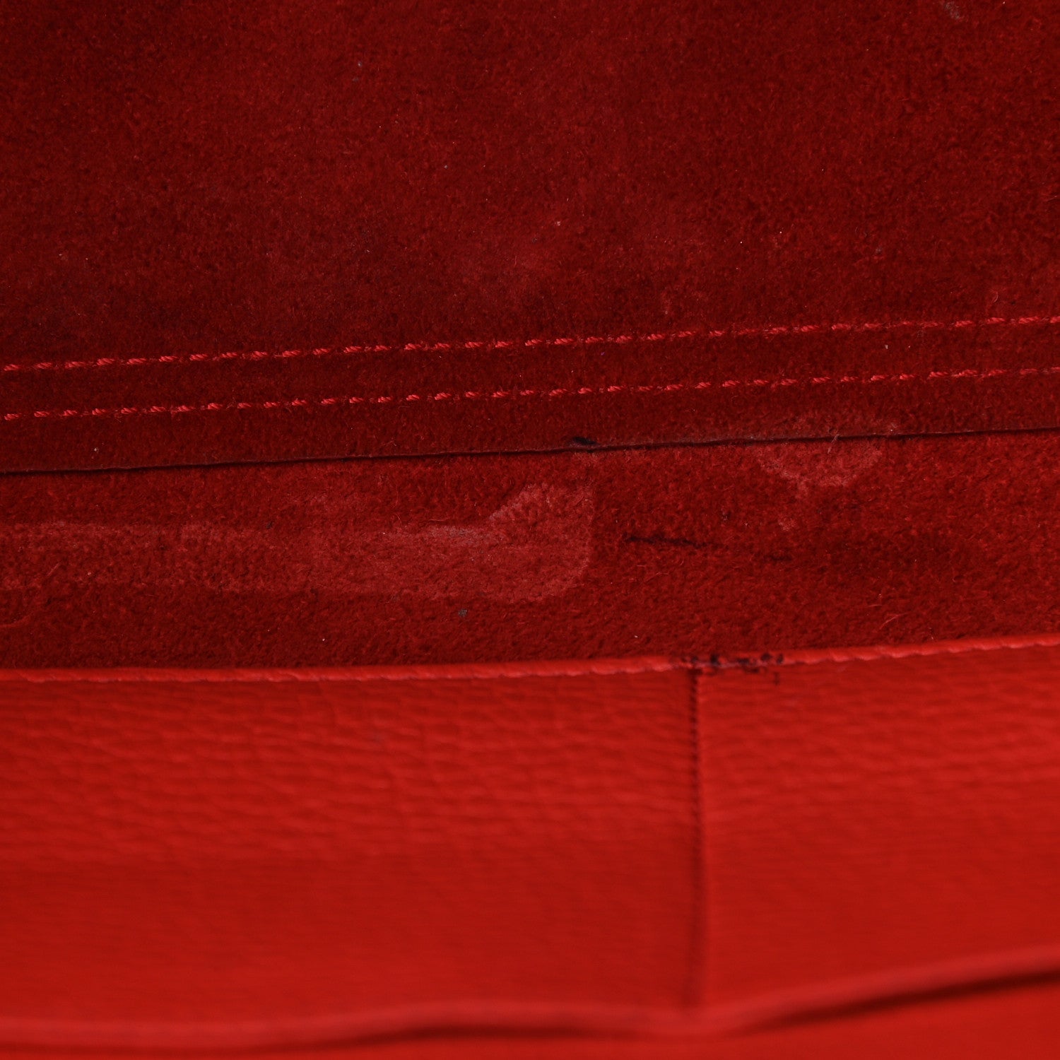 Celine Crisped Calfskin Medium Tie Knot Tote Vermillion 15 of 17