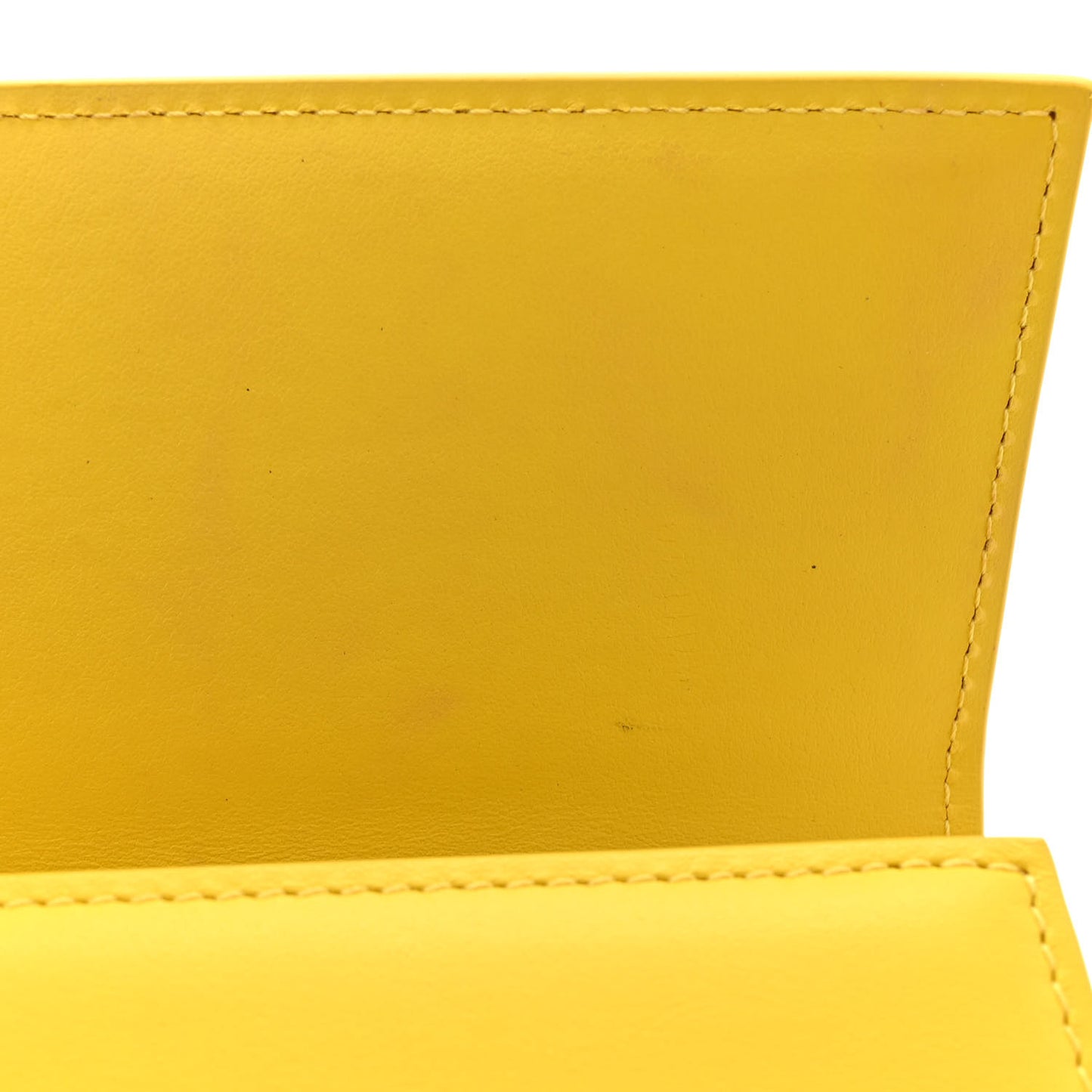 Smooth Calfskin Le Bambino Long Flap Yellow