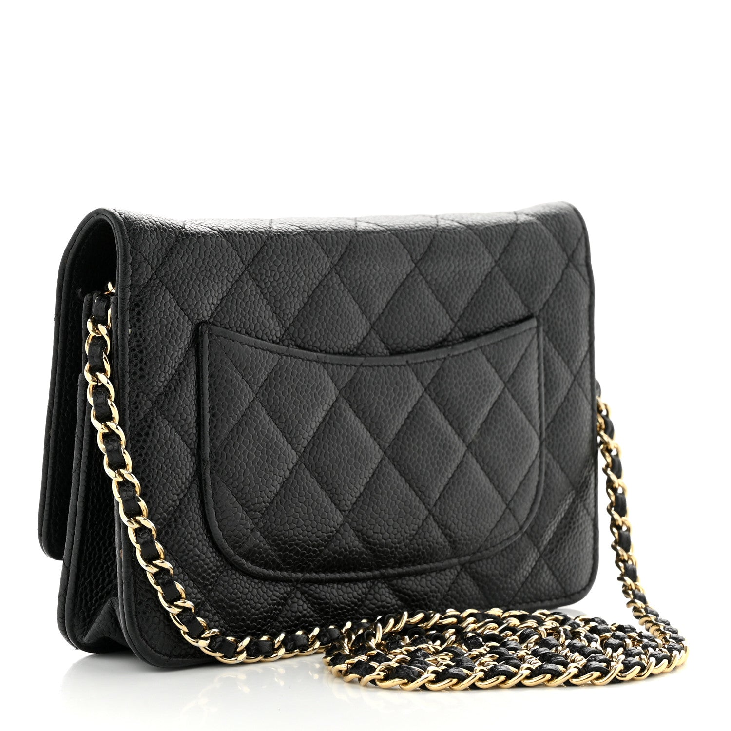 Chanel Caviar Quilted Wallet on Chain WOC Black 3 of 12