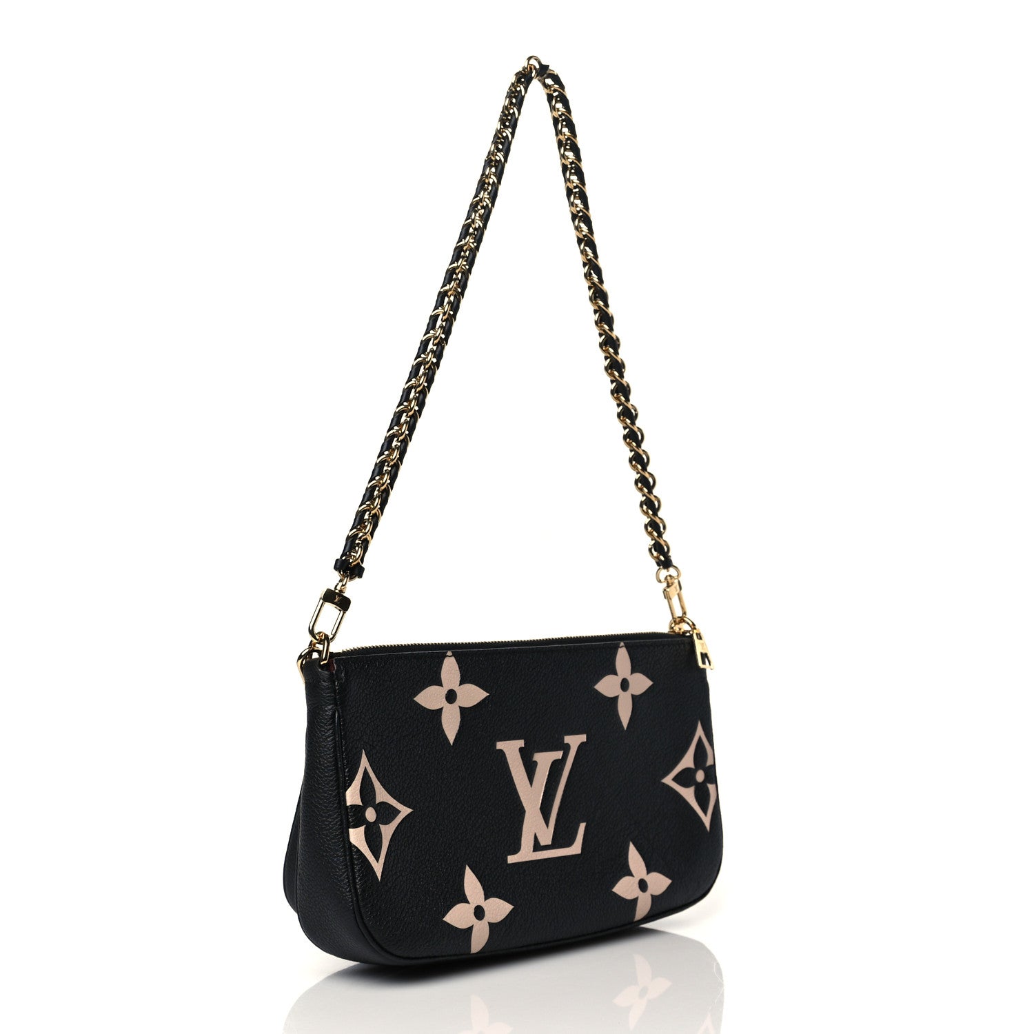 Louis Vuitton Empreinte Monogram Giant Multi Pochette Accessories Black Beige 2 of 9