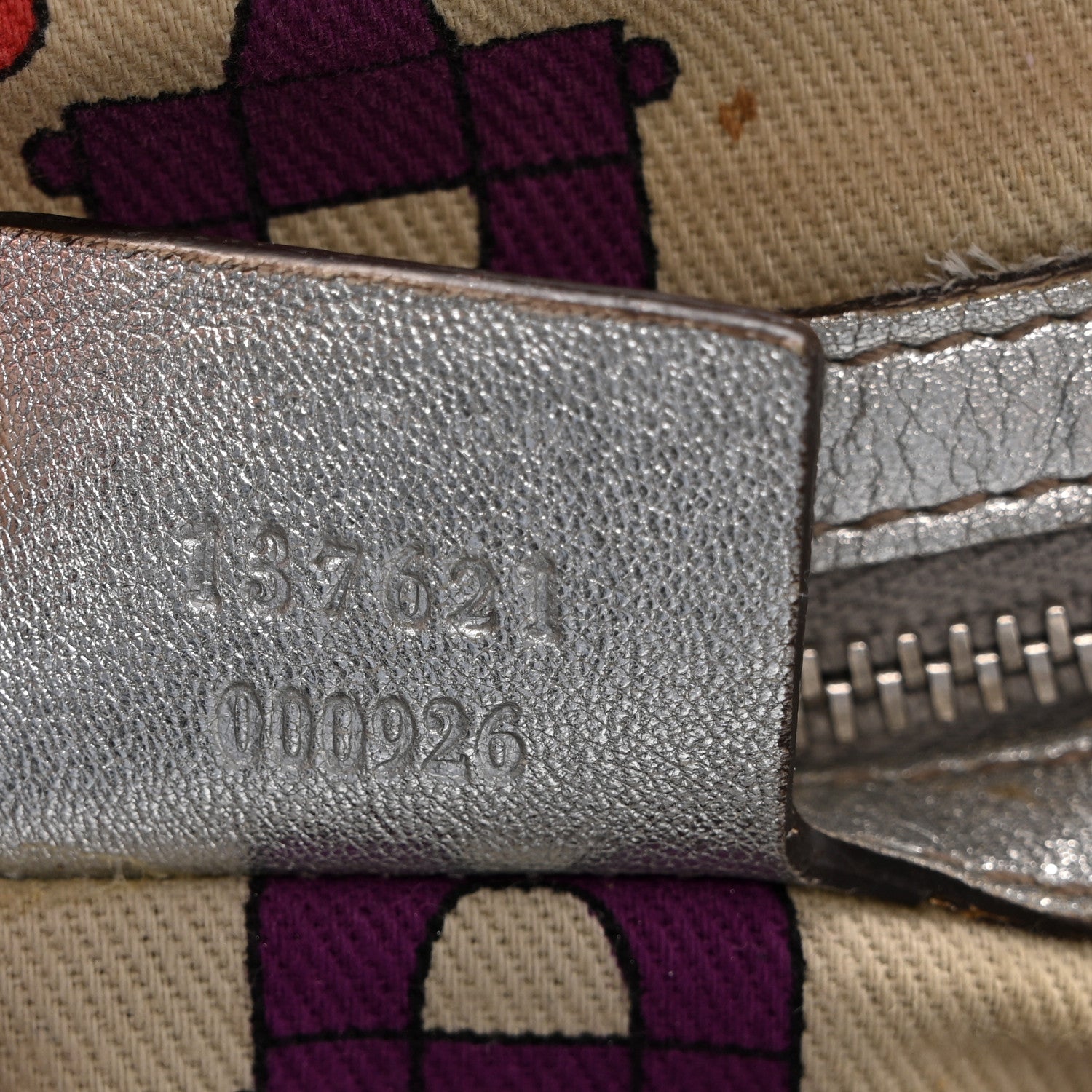 Gucci Metallic Guccissima Medium Pelham Shoulder Bag Silver 7 of 11