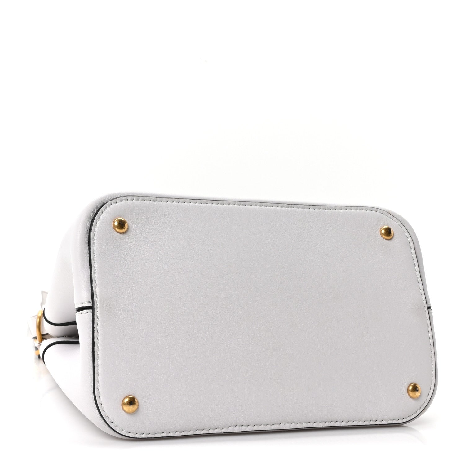 Valentino Garavani Nappa Mini Vlogo Bucket Bag White 4 of 9