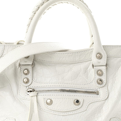 Balenciaga Agneau Arena Silver Hardware Small Le City Optic White 8 of 11