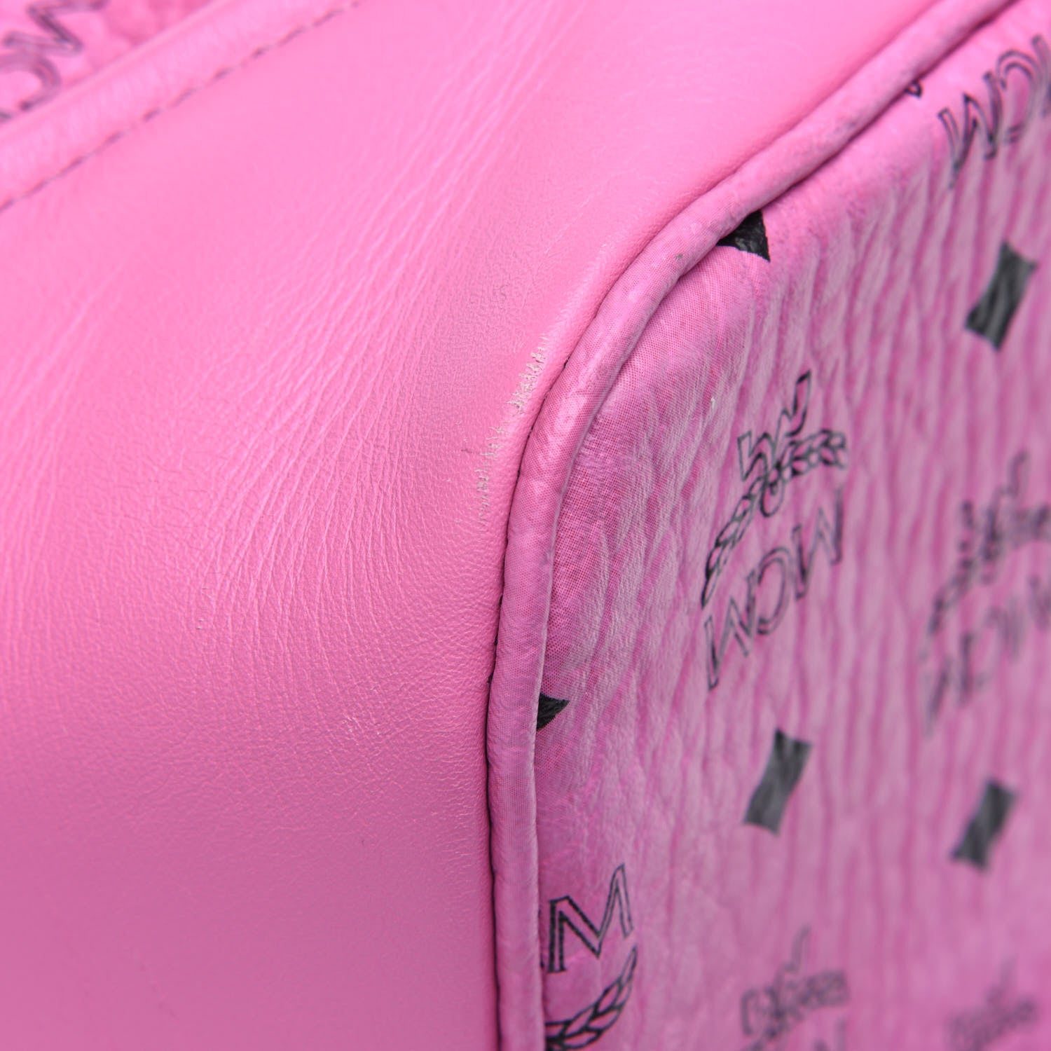 MCM Visetos Medium Duke Backpack Pink 4 of 4