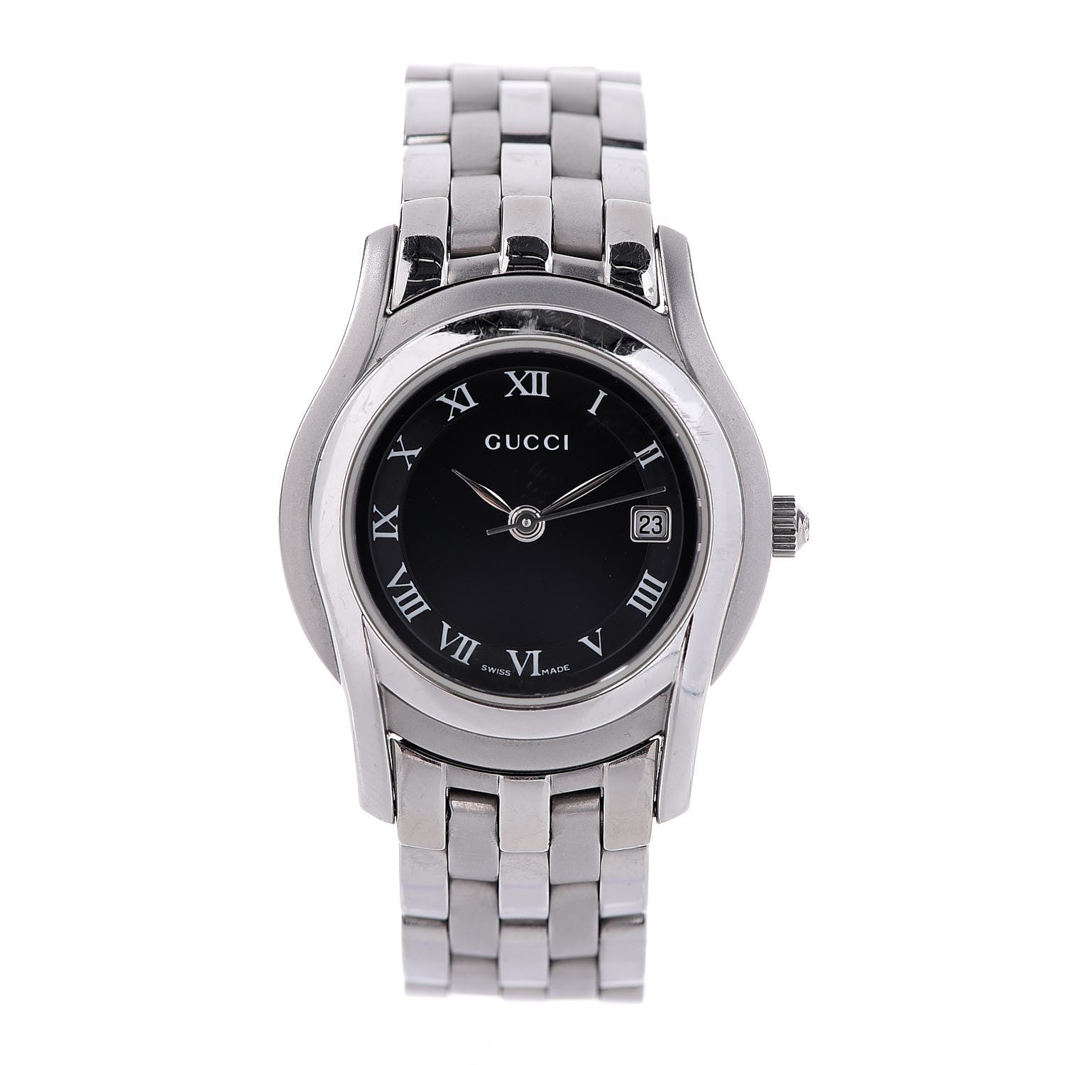 Gucci Stainless Steel 27mm 5500L Quartz Watch Black 1 of 7