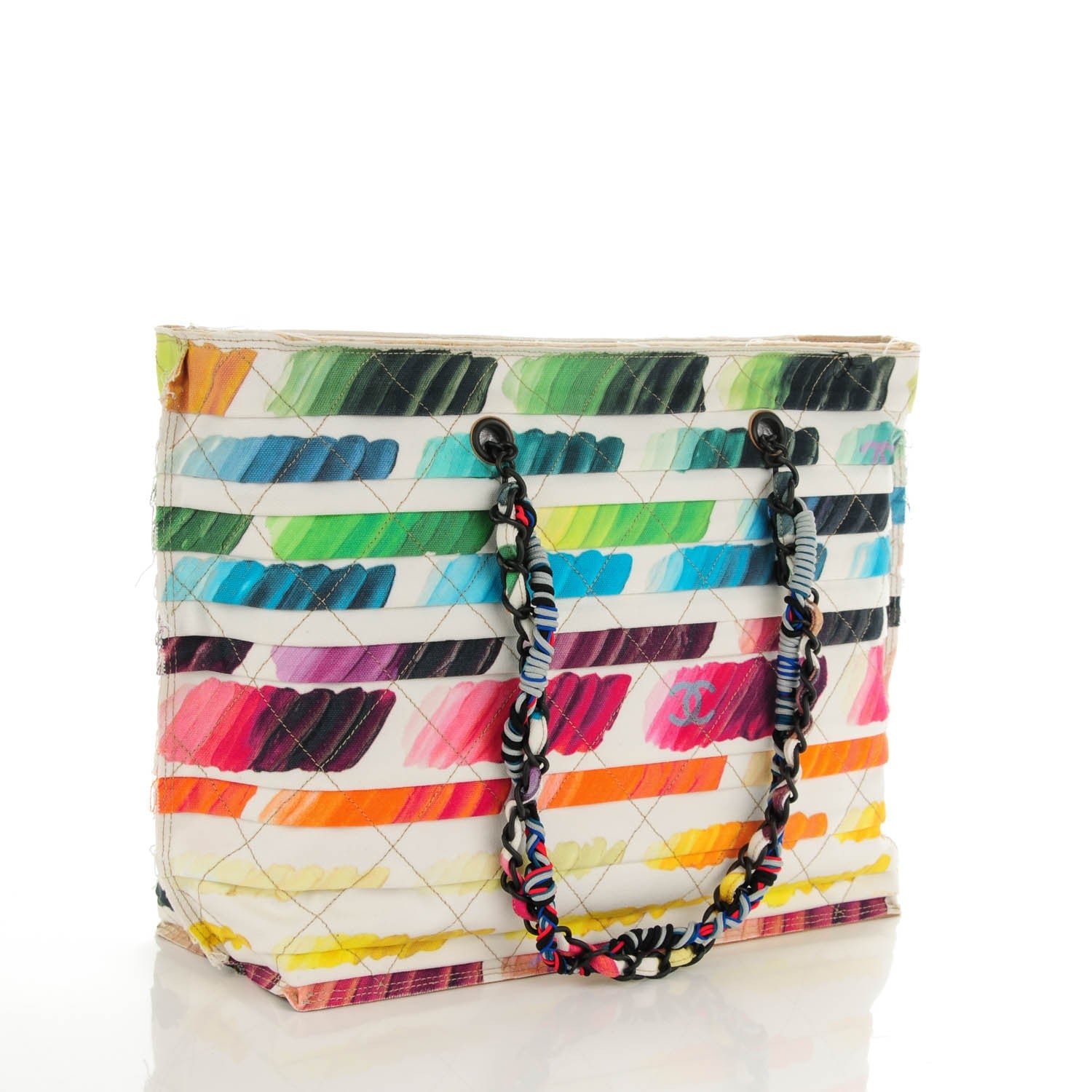 Chanel Canvas Colorama Large Zip Shopping Tote Multicolor 3 of 7
