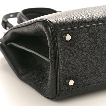 Gucci Grainy Calfskin Small Zumi Top Handle Bag Black 9 of 10