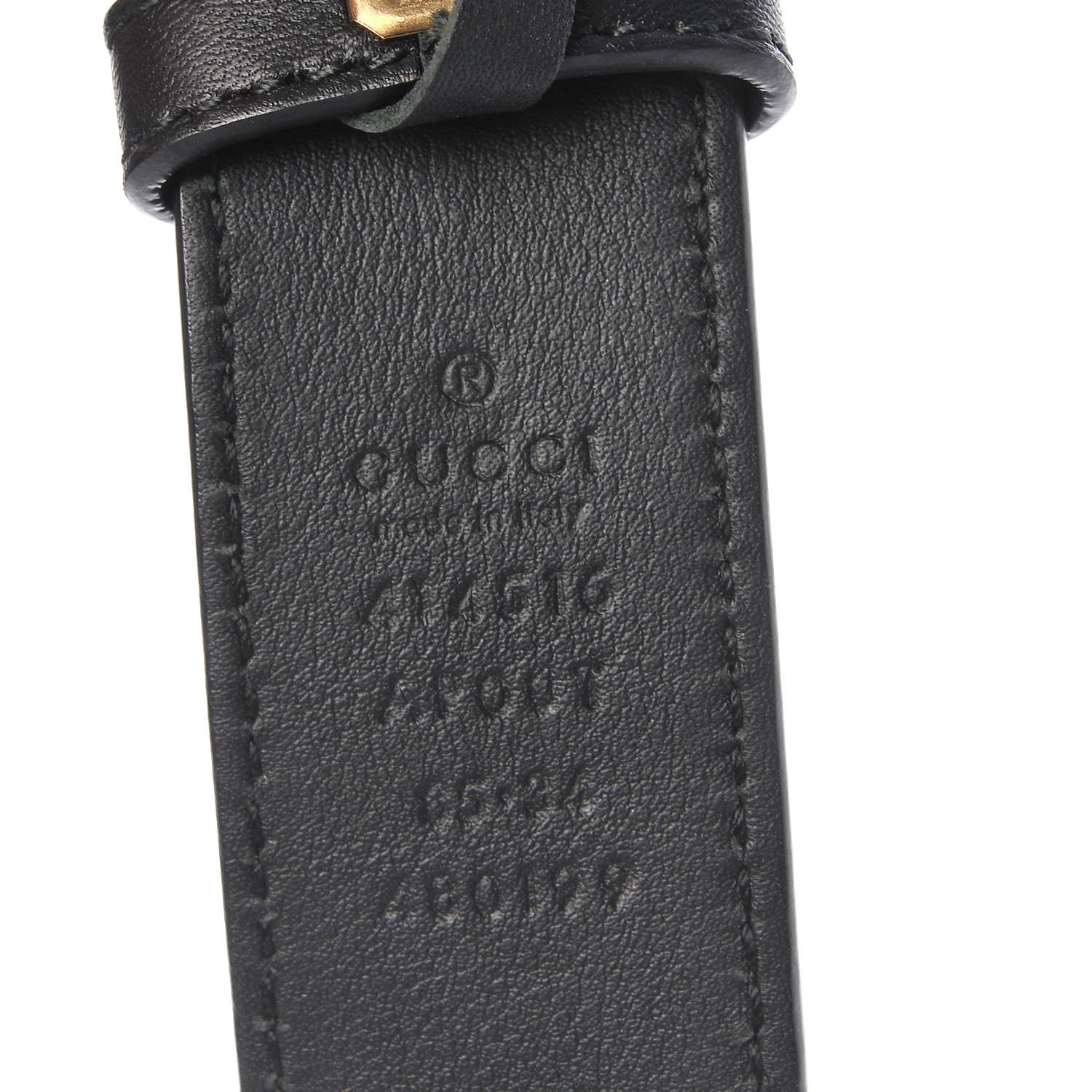 Gucci Calfskin Double G 30mm Belt 85 34 Black 4 of 5