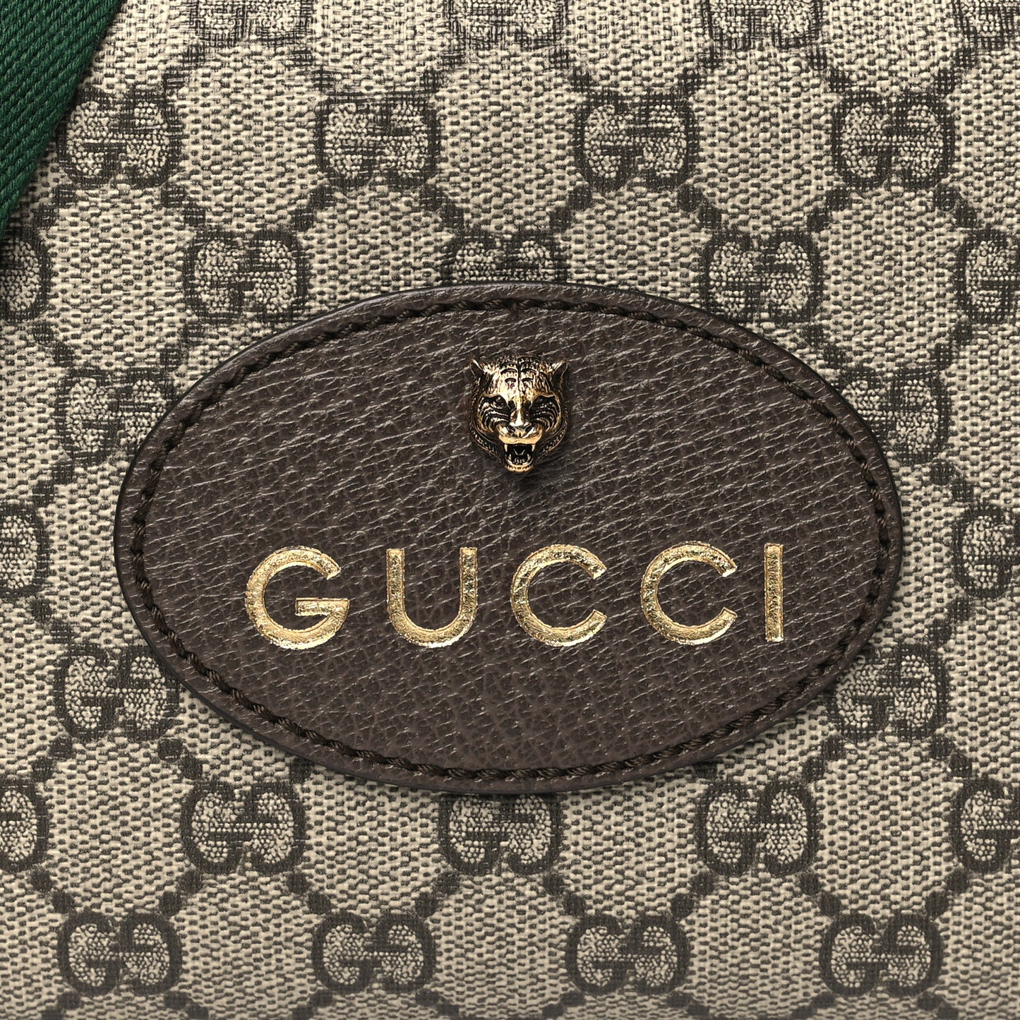 GG Supreme Monogram Web Neo Vintage Shoulder Bag Beige New Acero Crop