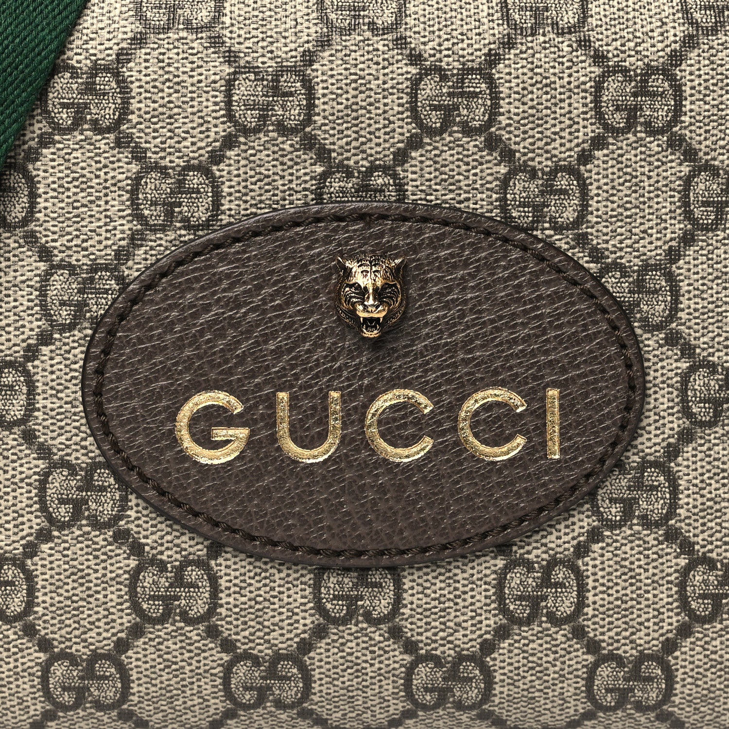 Gucci GG Supreme Monogram Web Neo Vintage Shoulder Bag Beige New Acero Crop 8 of 10