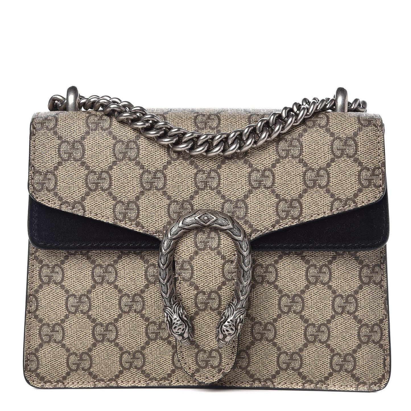 GG Supreme Monogram Mini Dionysus Shoulder Bag Black