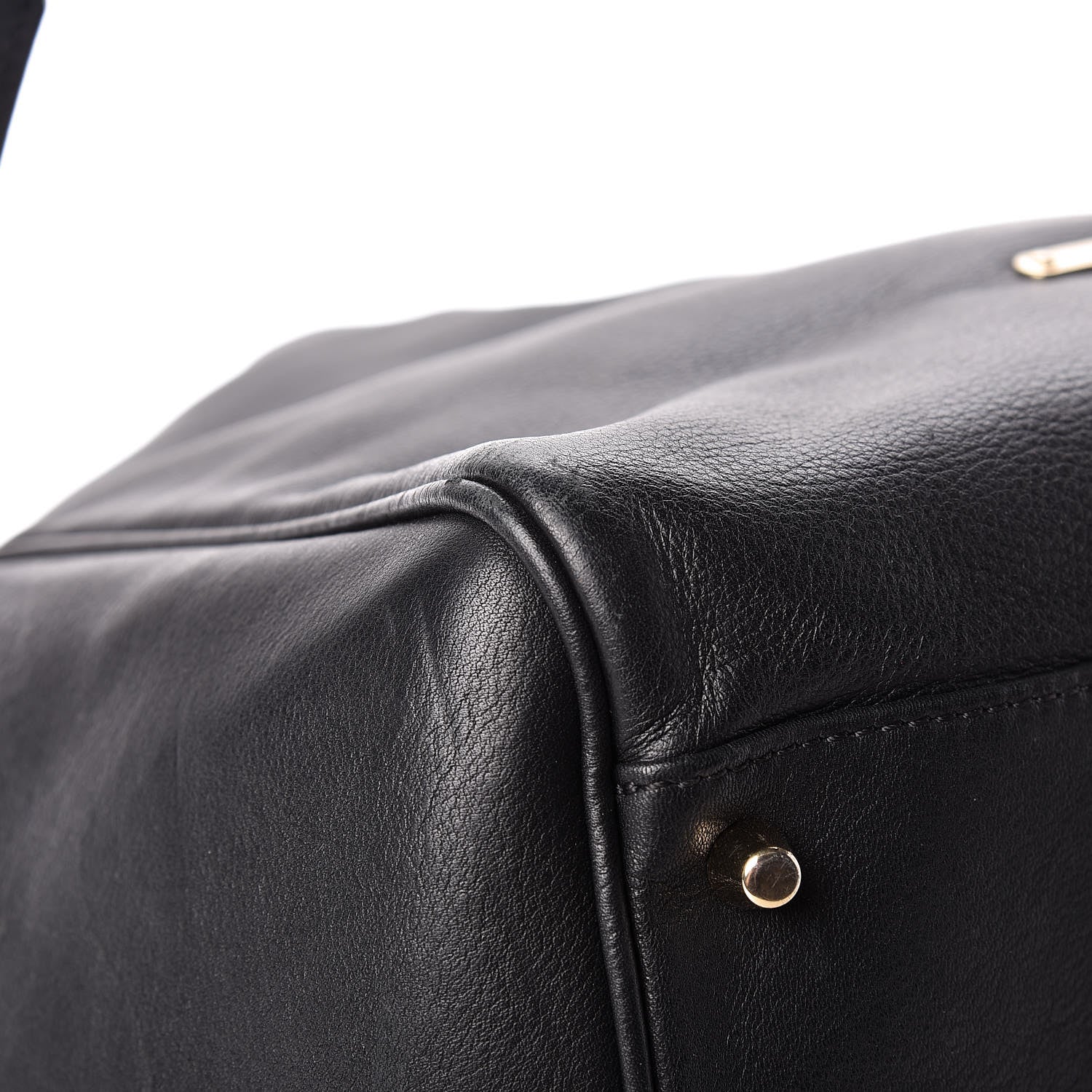 Burberry Calfskin Haymarket Check Small Canterbury Tote Black 10 of 19