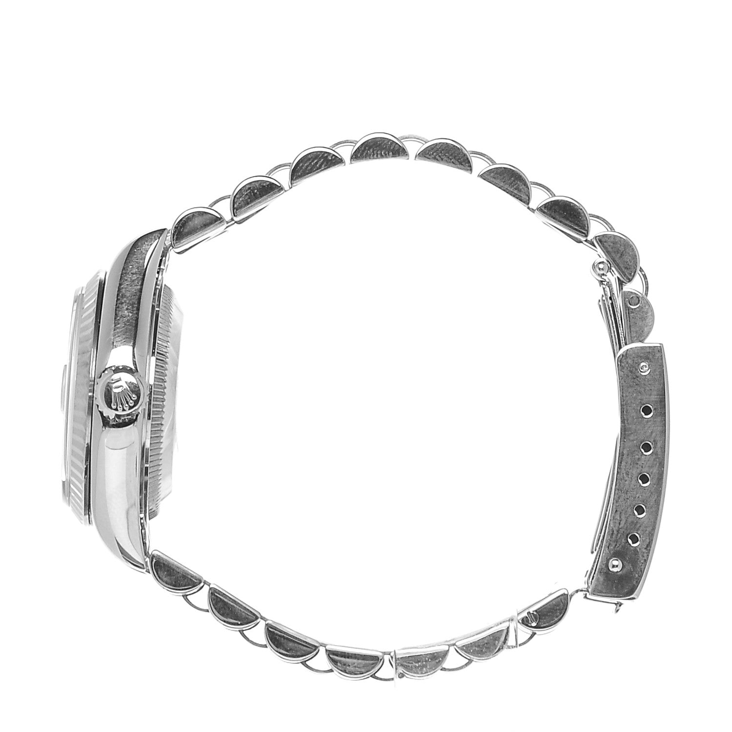 Rolex Stainless Steel 26mm Oyster Perpetual Datejust Watch Pink Roman 79174 4 of 6