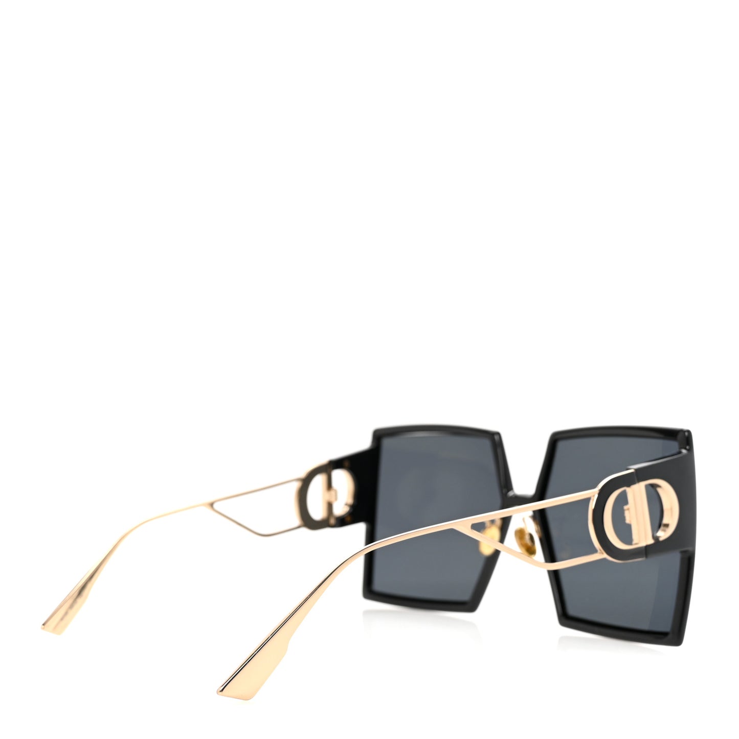 Acetate Square 30 Montaigne Sunglasses Black