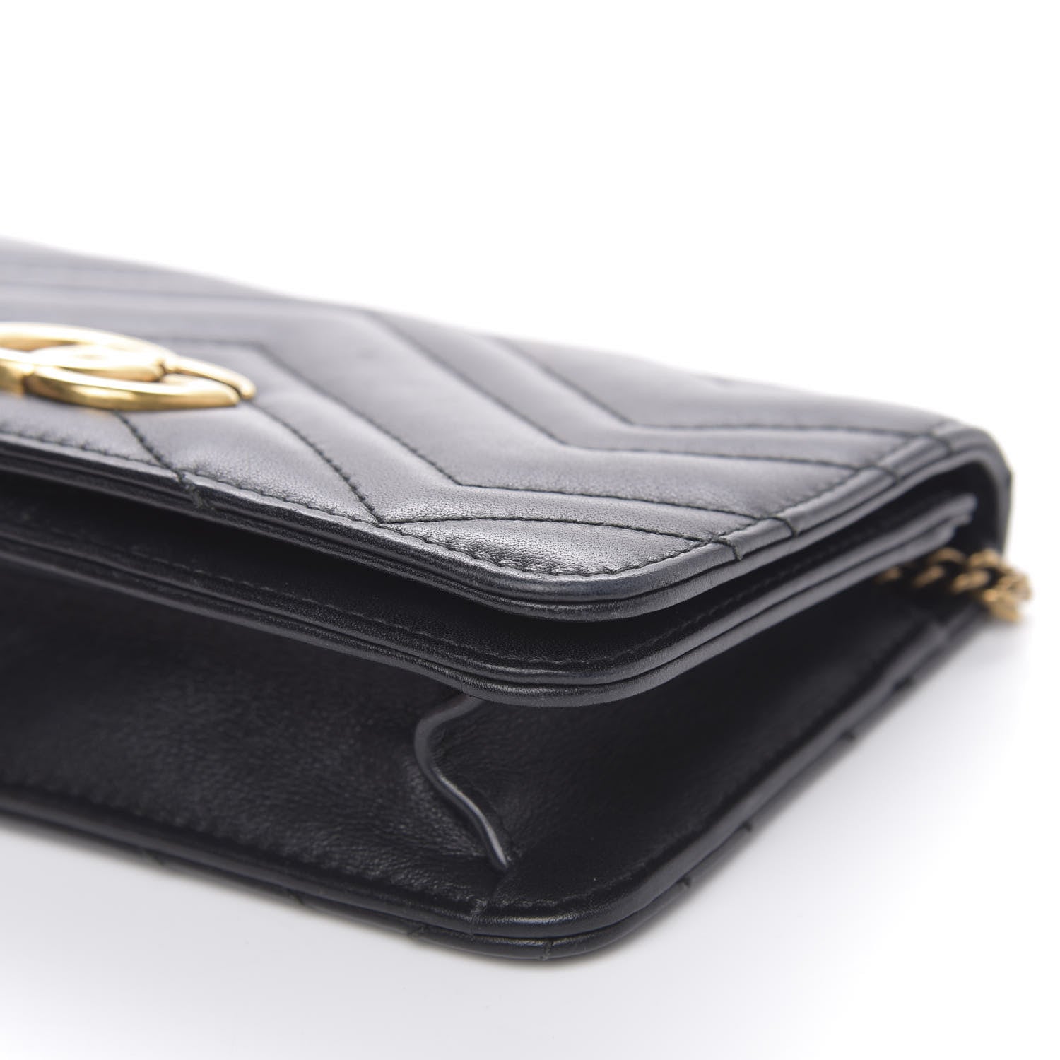 Gucci Calfskin Matelasse GG Marmont Mini Bag Black 8 of 15