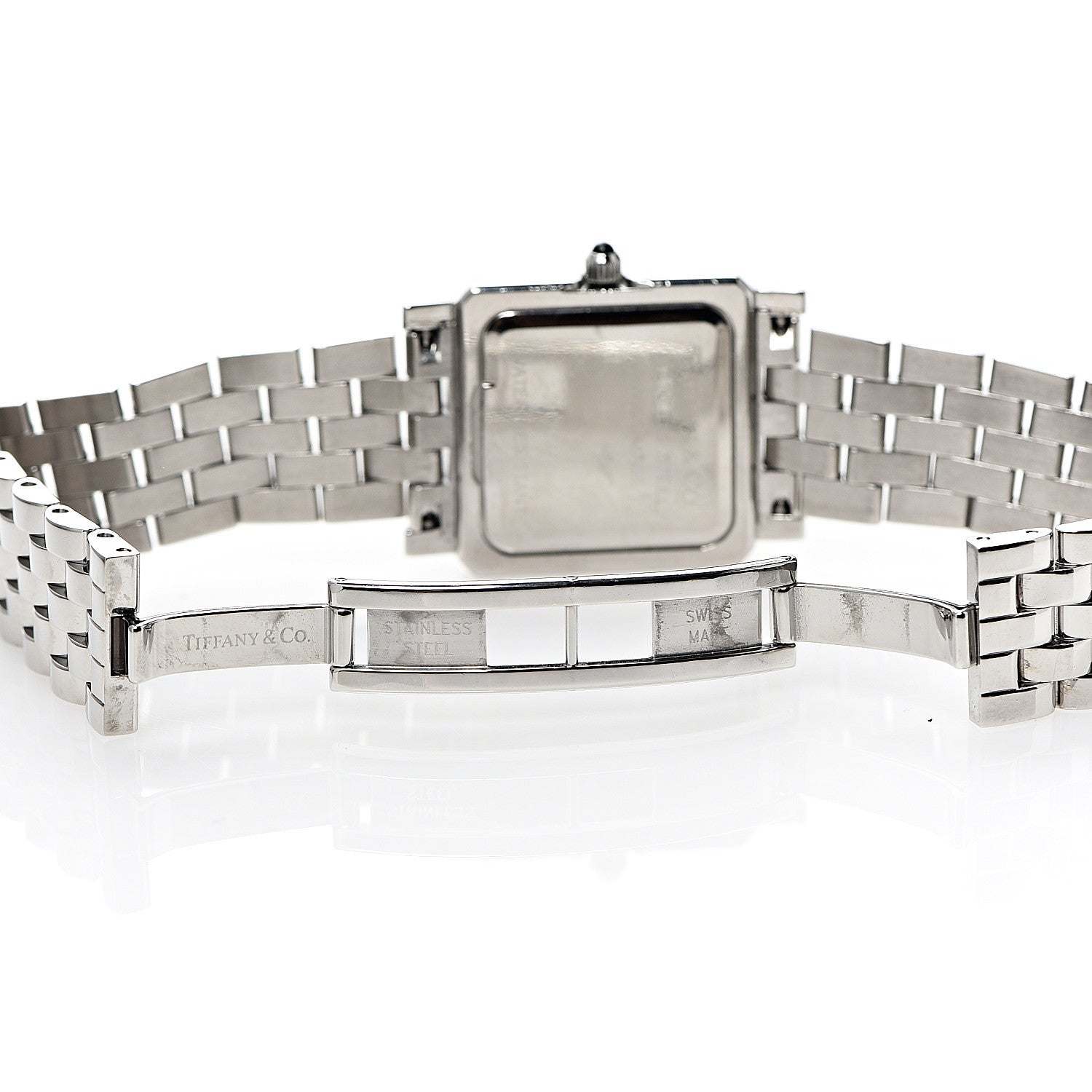 Tiffany Stainless Steel 24mm Classic Square Quartz Watch 5 of 6