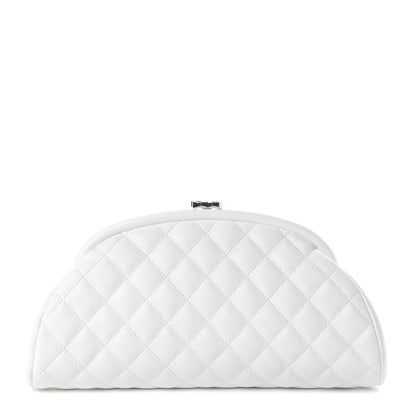 Chanel Caviar Quilted Timeless Clutch White 1 of 7
