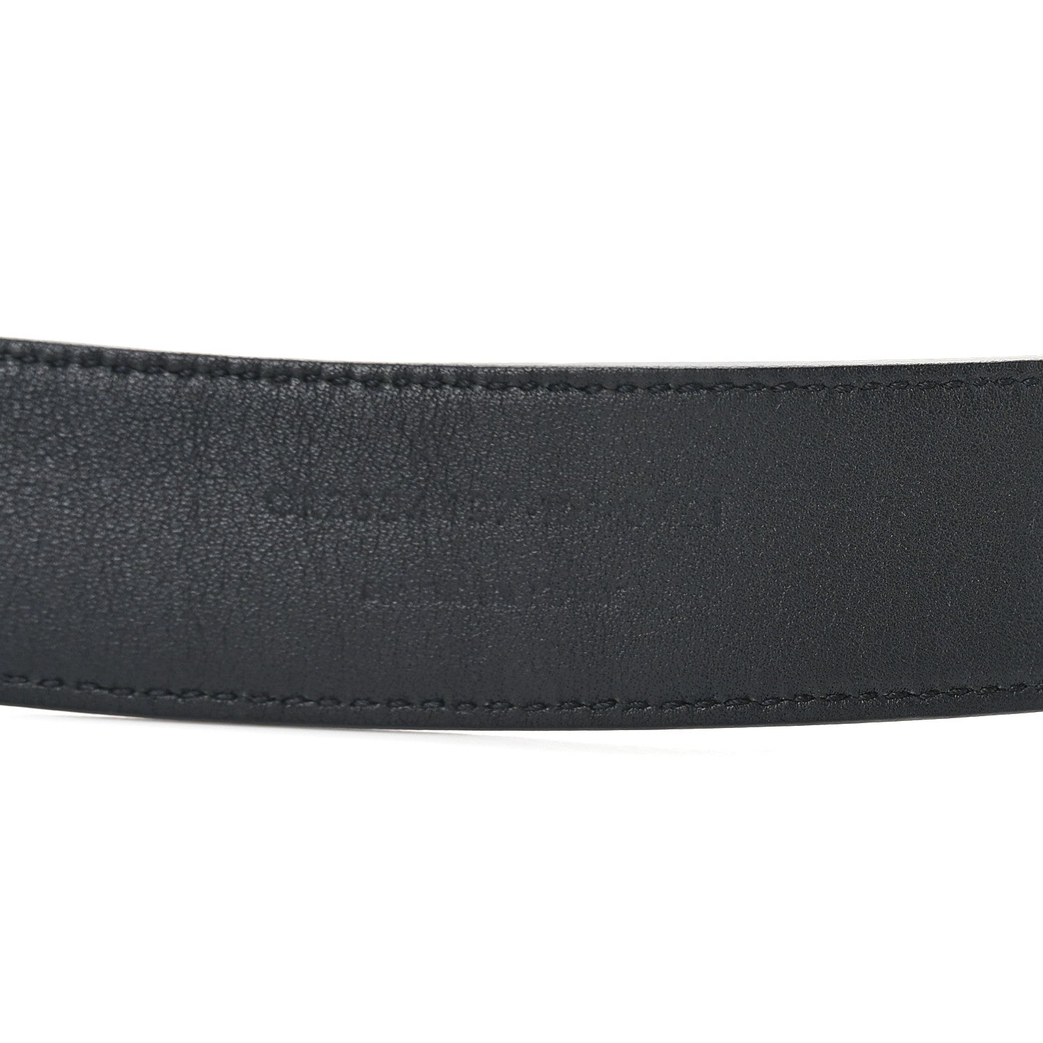 Saint Laurent Lambskin Monogram Cassandre Square Buckle Belt 100 40 Black 5 of 5
