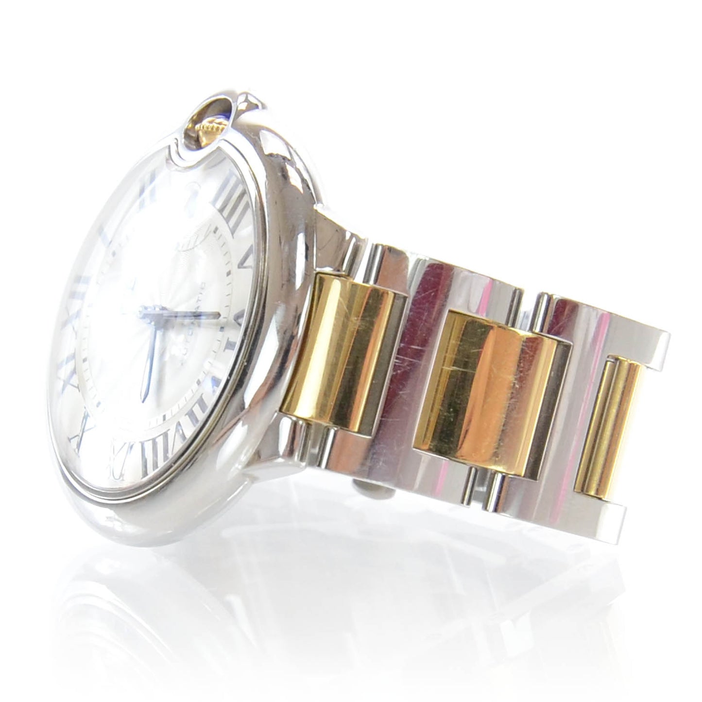Stainless Steel 18K Yellow Gold 42mm Ballon Bleu De Automatic Watch