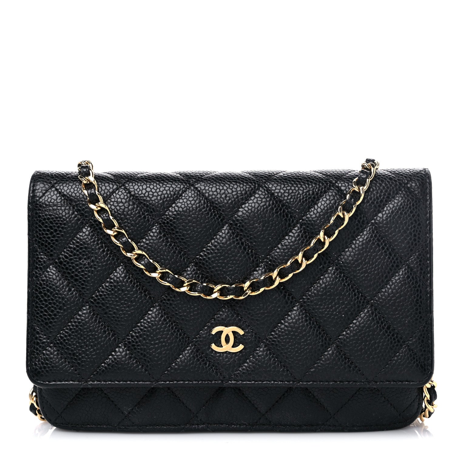 Chanel Caviar Quilted Wallet On Chain WOC Black 1 of 14