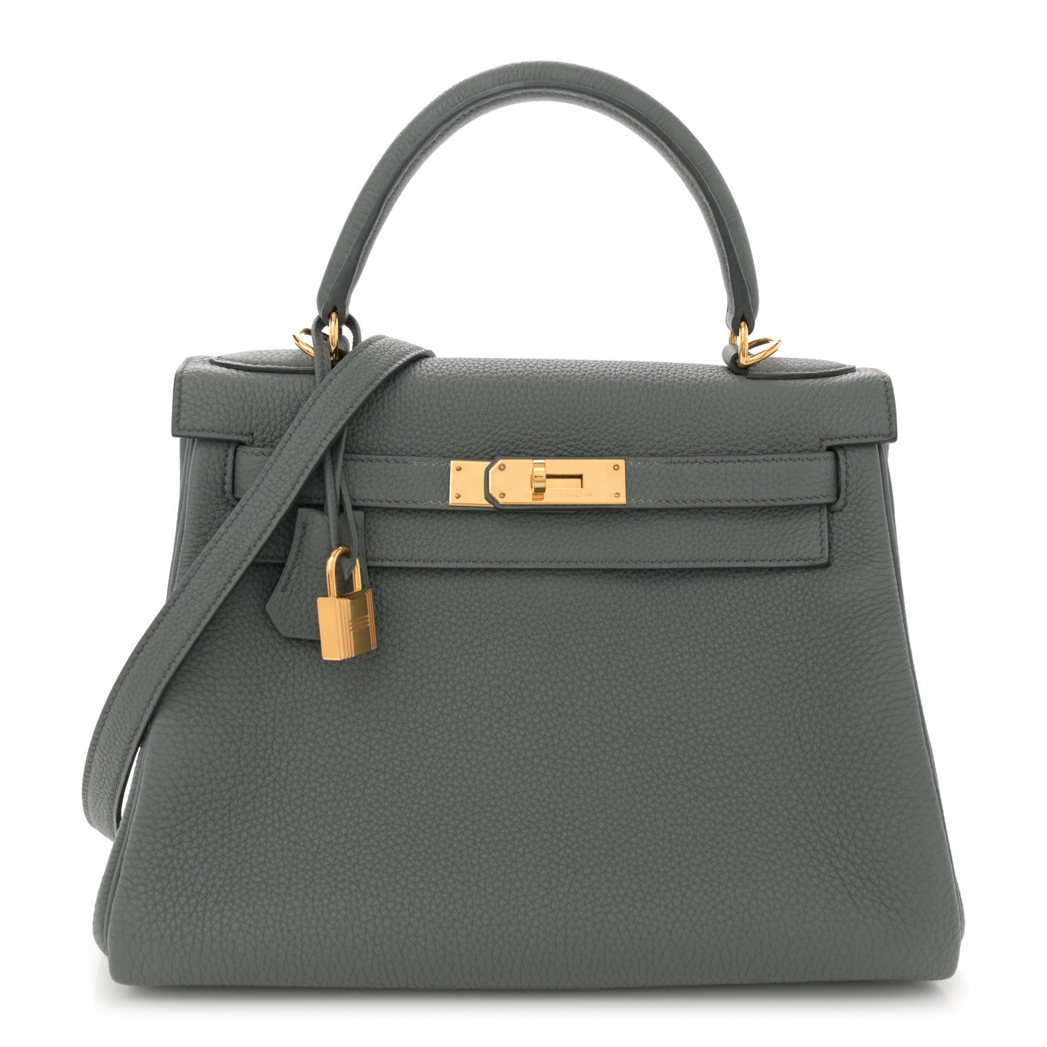 Hermes Togo Kelly Retourne 28 Vert Amande 1 of 12