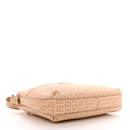 Fendi Zucchino Spalmati Vitello Messenger Bag Vacchetta Camelia 4 of 13
