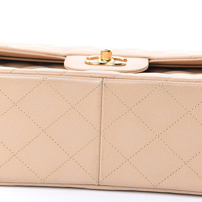 Chanel Caviar Quilted Jumbo Double Flap Beige Clair 10 of 15