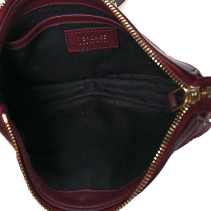 Versace Nappa Quilted Palazzo Chain Crossbody Bag Burgundy 4 of 10