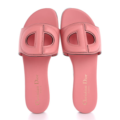 Christian Dior Calfskin D-Club Mule Sandal 35 Peach Boss 2 of 11