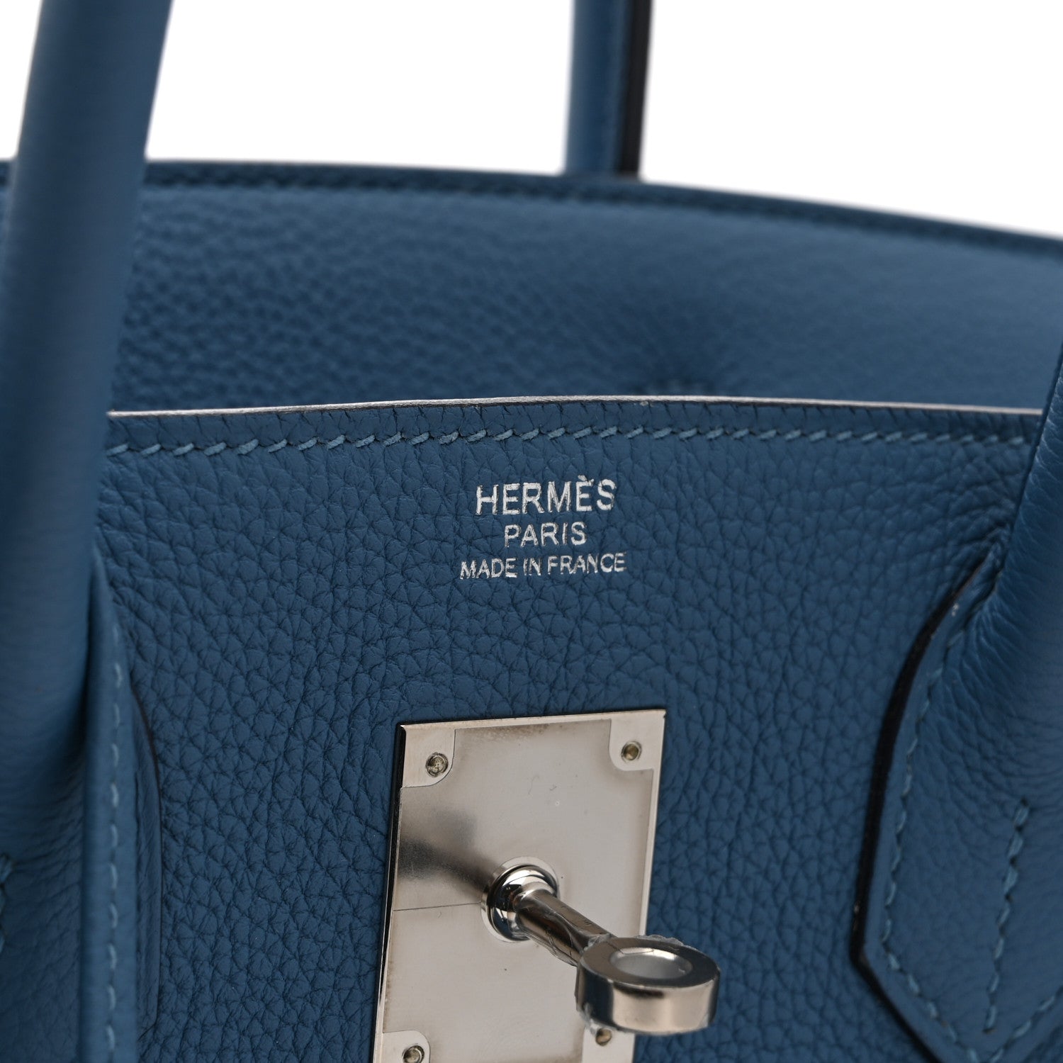 Hermes Togo BIRKIN 30 Bleu Azur 10 of 22
