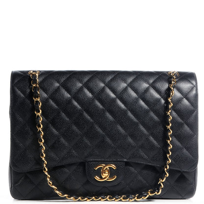 Chanel Caviar Quilted Maxi Double Flap Black 1 of 9