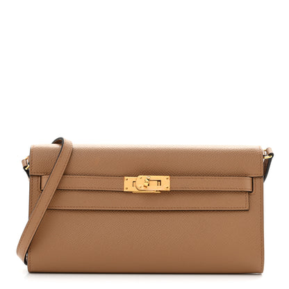 Hermes Epsom Verso Kelly Wallet To Go Chai Mauve Sylvestre 1 of 11