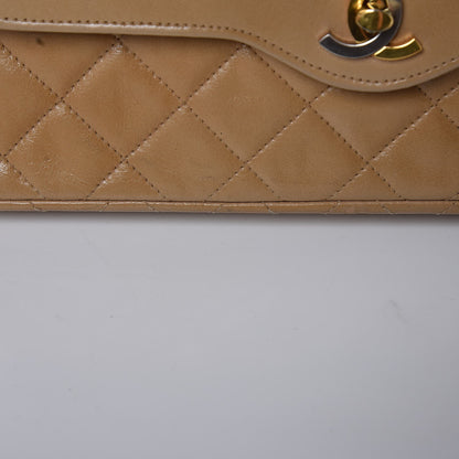 Chanel Lambskin Quilted Medium Single Flap Beige 20 of 22
