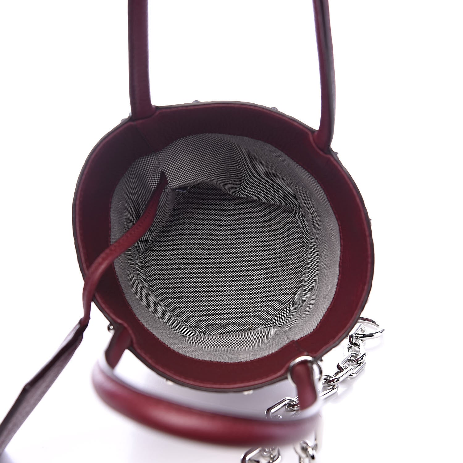Alexander Wang Pebbled Calfskin Mini Roxy Bucket Bag Burgundy 5 of 9